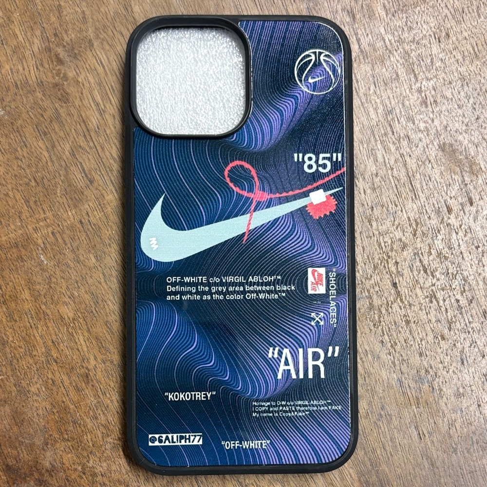 Nike Black and Blue Graphic Phone Case